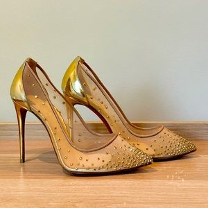 Christian Louboutin follies strass 100 pumps 6.5